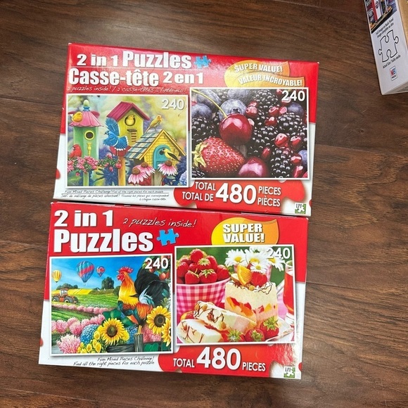 4 Jigsaw Image Puzzles - Picture 1 of 5